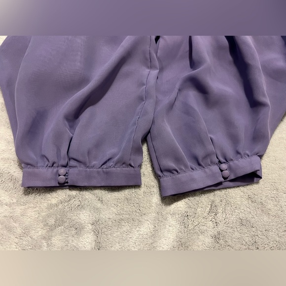 ***๐3 for $35./Beautiful purple sheer blouse. - Picture 6 of 12